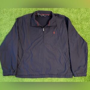 Vintage Polo Ralph Lauren Half Zip Blue Jacket